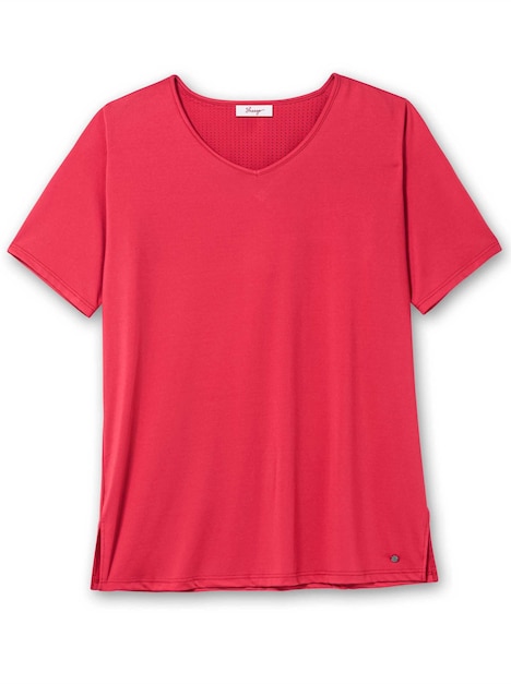 Funktionsshirt Kurzarm Uni Rundhalskragen