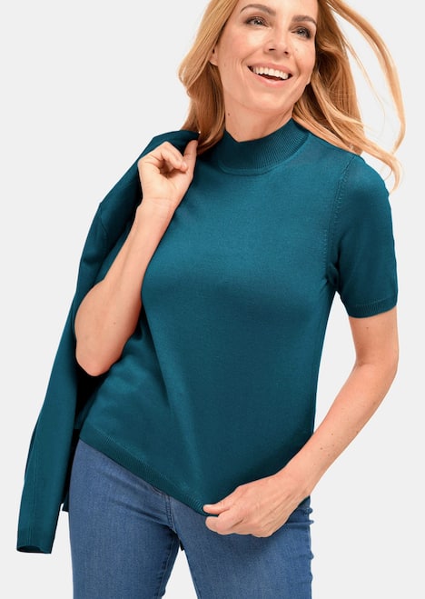 Strickset aus Jacke, Halbarmpullover