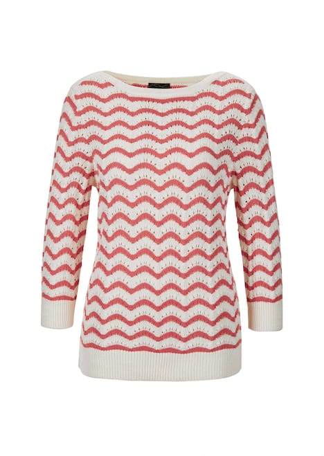 GOLDNER Tricot pullover Tricot pullover met 3/4-mouwen