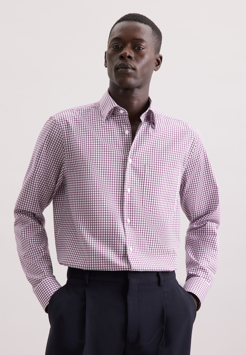 Herren Business Hemd - Karo