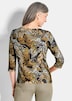 Viskosebluse mit Allover-Leo-Druck