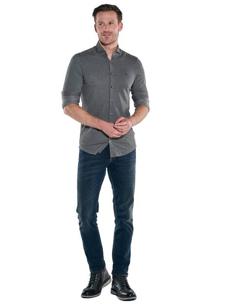 engbers Herren Langarm-Hemd gemustert , Anthrazit