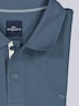 Herren Poloshirt mit Kontraststreifen , Mittelblau
