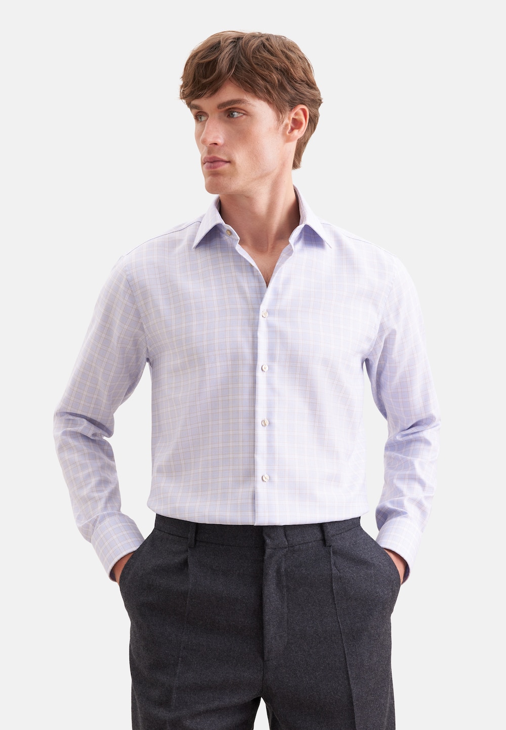 Herren Business Hemd - Karo