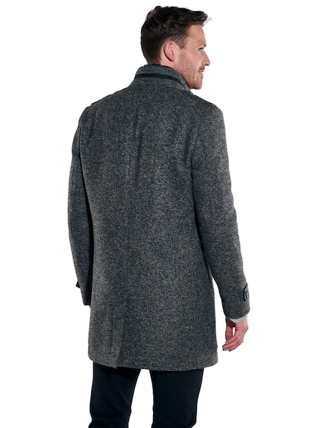 engbers Herren Mantel mit Inlet , Anthrazit