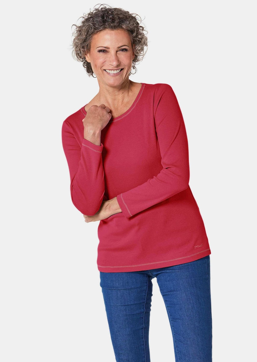 Basic T-Shirt aus reiner Baumwolle
