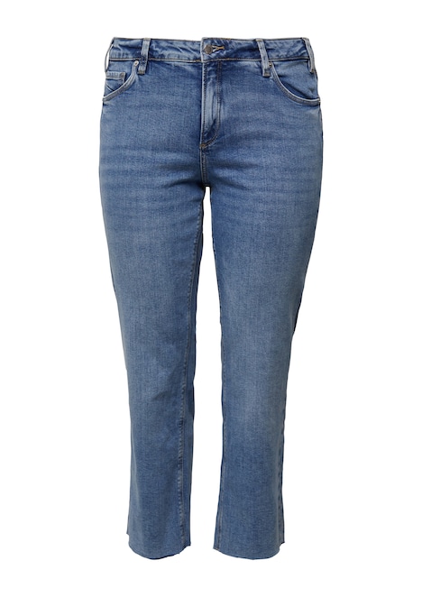 Ankle-Jeans / Mid Rise / Straight Fit