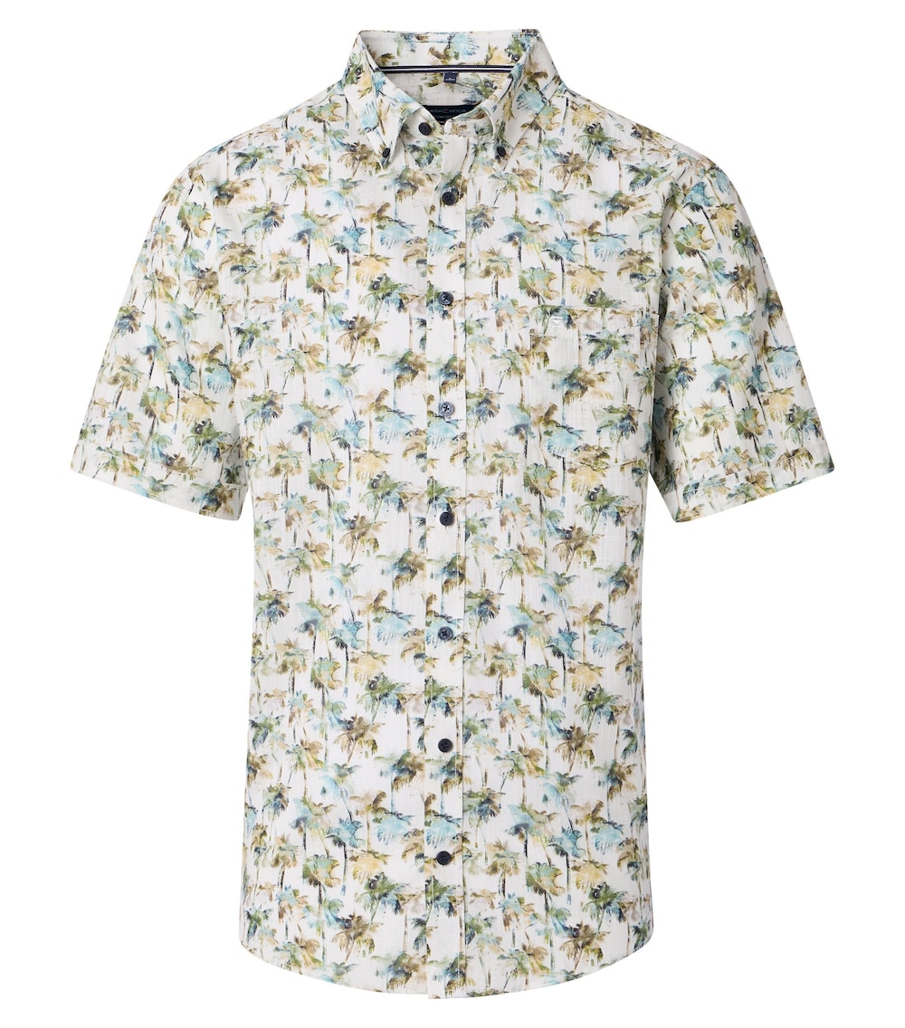Freizeithemd Kurzarm Print Comfort Fit