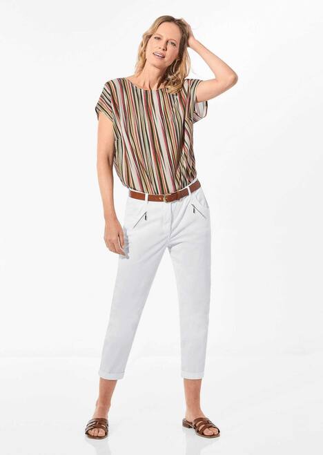 Lässige Chinohose mit weichem Peach-Finish