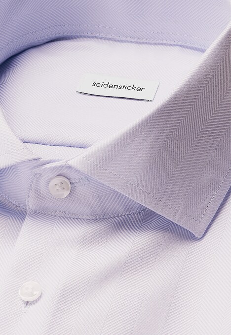 Herren Business Hemd - Fischgrat