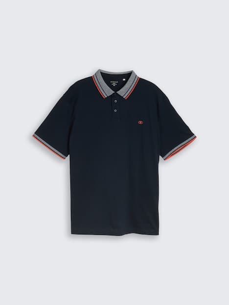 Piqué Poloshirt mit Logo-Print