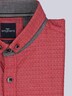 engbers Herren Langarm-Hemd strukturiert , Feuerrot