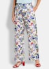 Schlupfhose mit floralem Print