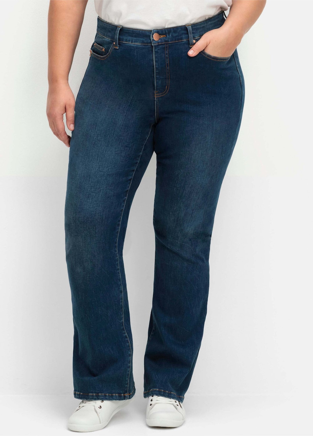 Bootcut-Jeans Uni