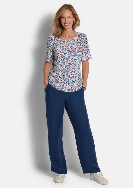 Cityshirt mit floralem Design