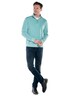 engbers Herren Sweatshirt Stehbund , Tuerkis