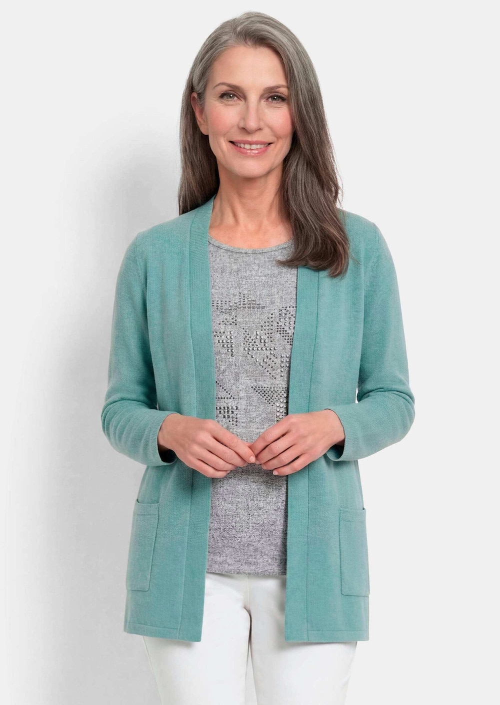 Elegante Strickjacke mit Kaschmir