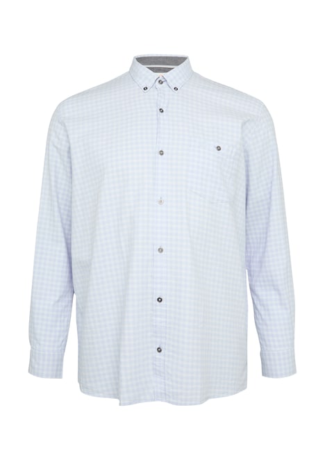 Regular Fit: Kariertes Hemd mit Button-Down-Kragen