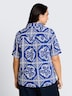 Loose Fit Bluse mit Leinenanteil