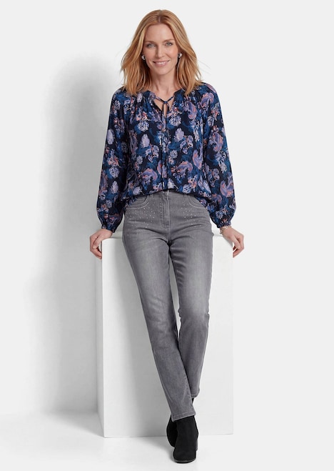 Blouse met bloemenprint