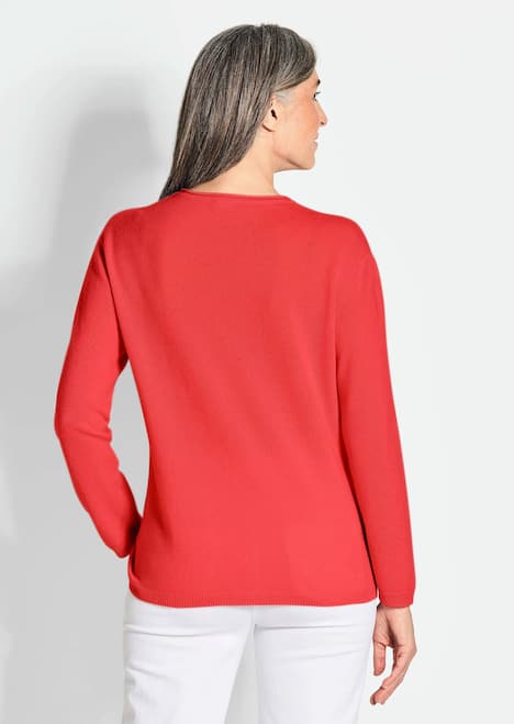 Basicpullover mit V-Ausschnitt