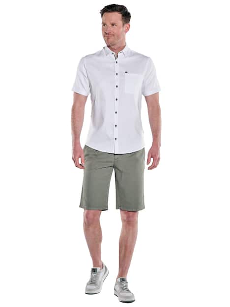 engbers Herren Kurzarm-Hemd uni , Reinweiss