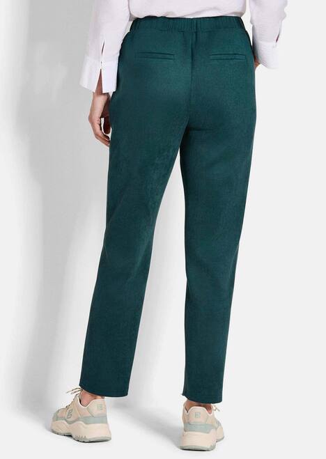 Knöchellange Velourslederhose LOUISA