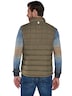 Herren Steppweste regular , Dunkelbraun