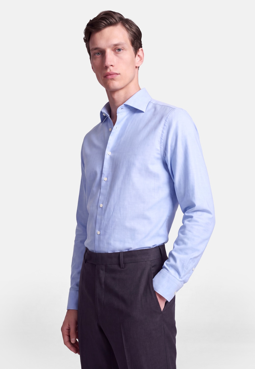 Herren Flanellhemd - Uni