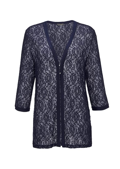 Figurumspielendes Spitzenjäckchen mit Pailletten