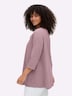 3/4-Arm-Shirt 3/4-Arm-Shirt mit Cut-out vorn 3/4-Arm Uni Ohne Kragen