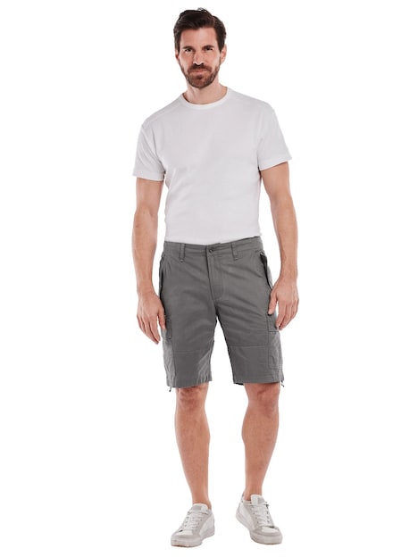 Herren Bermuda regular , Grau