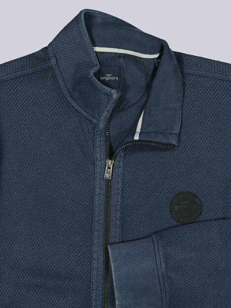 engbers Herren Sweatjacke mit Zipper , Saphirblau