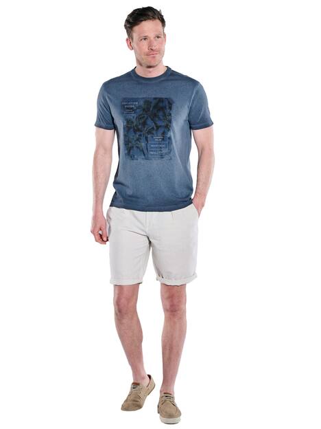 engbers Herren T-Shirt uni , Saphirblau