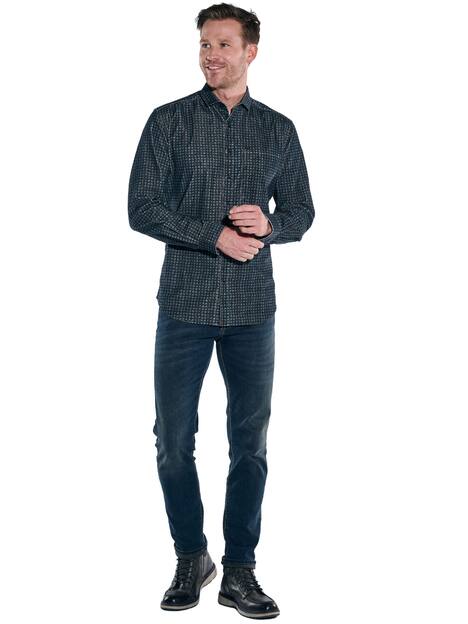 engbers Herren Hemd langarm , Petrolgruen