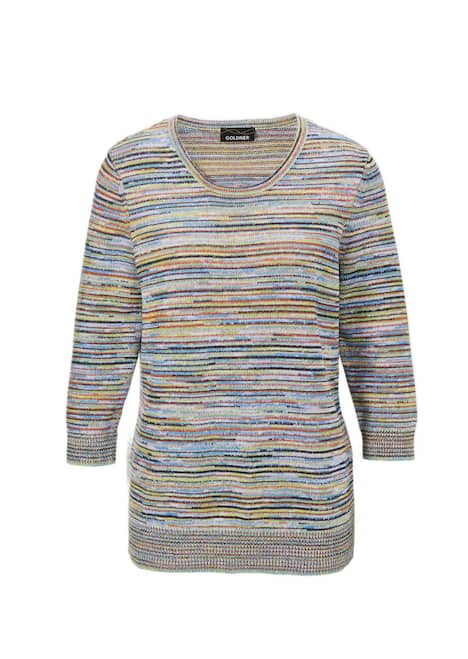 GOLDNER Gestreepte pullover Mooi te combineren meerkleurig gestreepte pullover