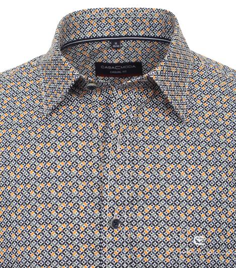 Freizeithemd Kurzarm Print Casual Fit