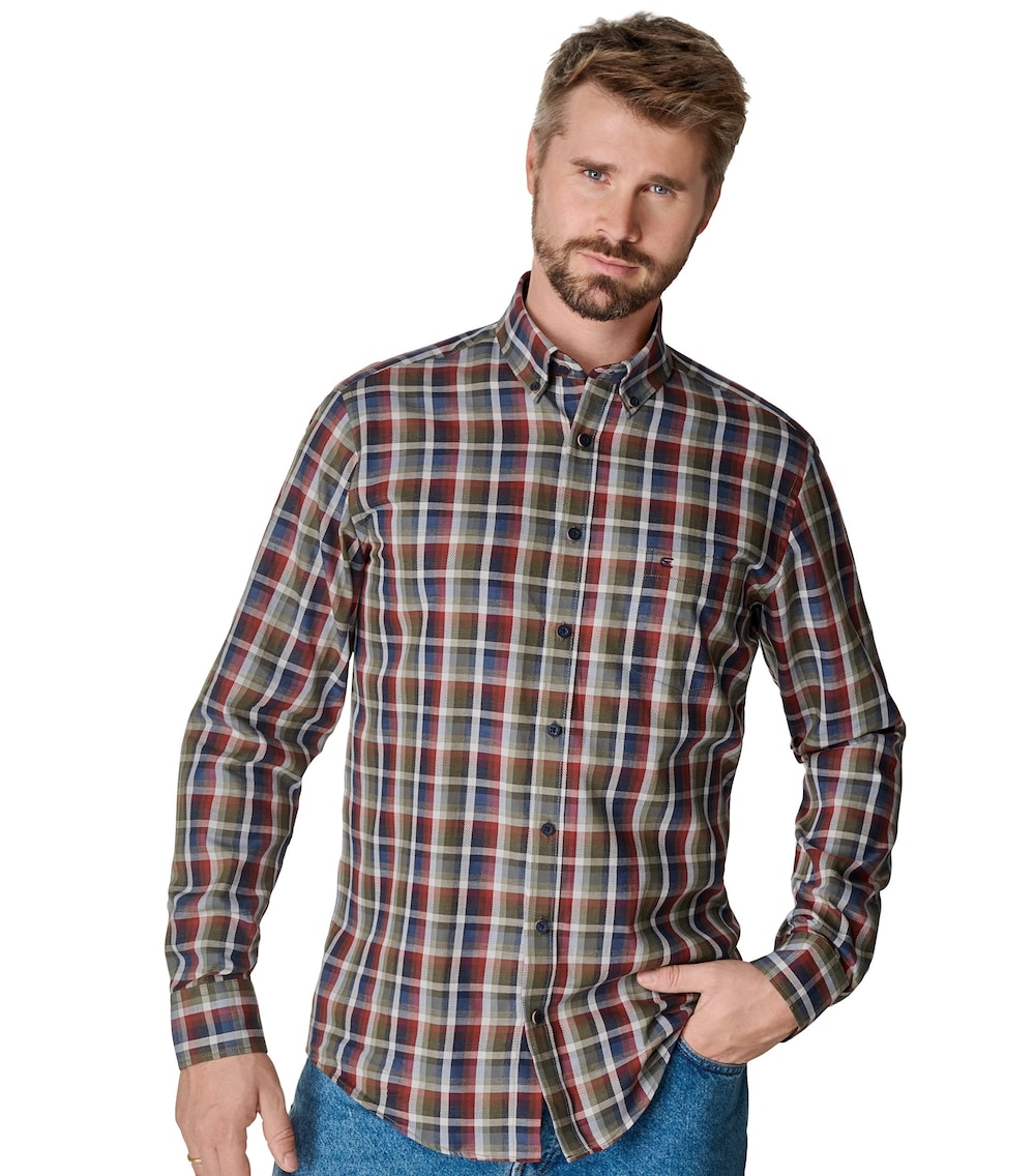 Freizeithemd kariert Casual Fit