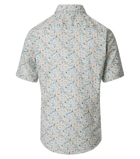 Leinenhemd Kurzarm Print Casual Fit