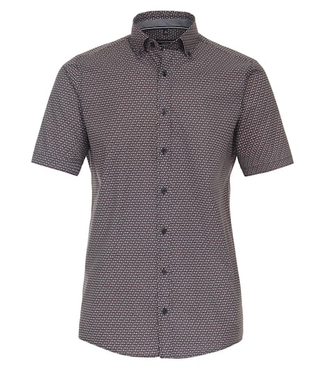 Freizeithemd Kurzarm Print Comfort Fit