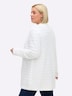 Strickjacke Langarm Jersey Uni Ohne Kragen