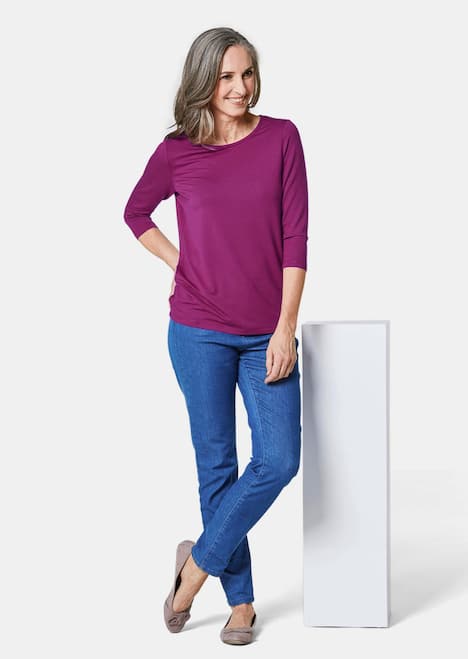 GOLDNER Shirt Veelzijdig te combineren shirt met 3/4-mouwen