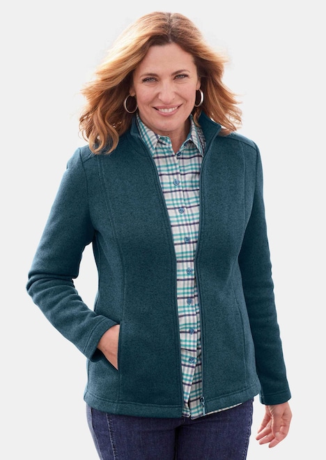 Kuschelweiche Strickfleece-Jacke