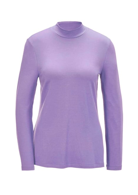 Stehkragenshirt mit Langarm