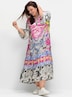 Maxikleid 3/4-Arm Sonstiges Muster