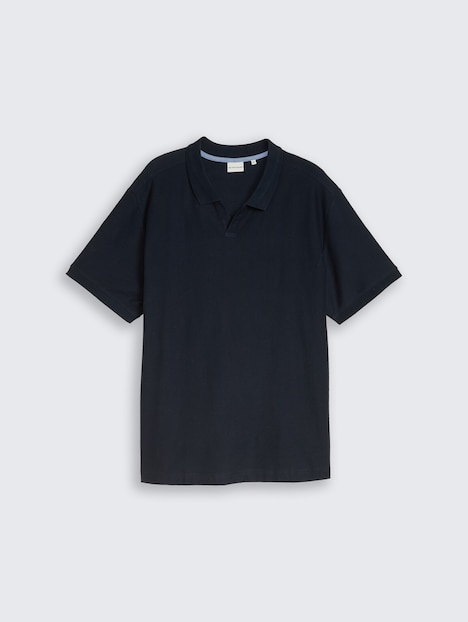 Poloshirt mit Ottoman-Struktur