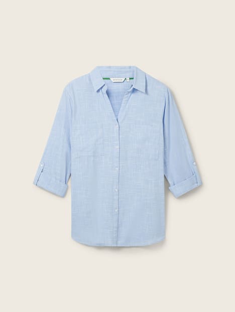 Bluse mit Brusttaschen