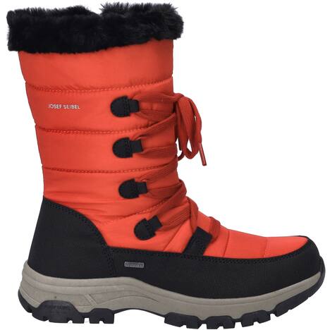 Damen Stiefel Davos 51, schwarz-rot