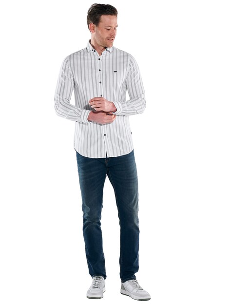 Herren Hemd gemustert , Hellgruen