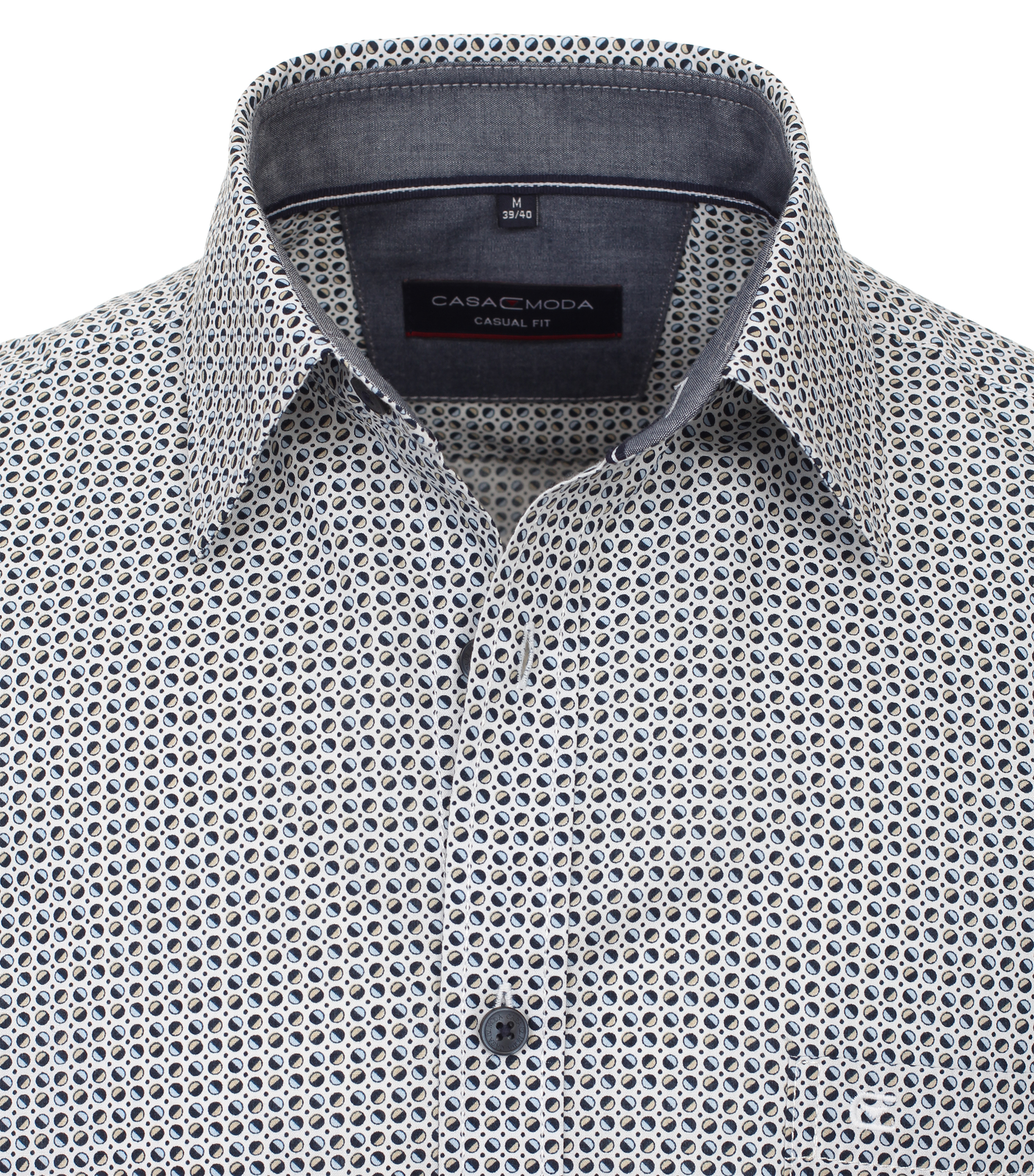 Freizeithemd Kurzarm Print Casual Fit